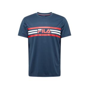 FILA Funkční tričko 'Niclas'  tmavě modrá / bílá / červená
