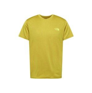 THE NORTH FACE Funkční tričko 'REAXION'  žlutá / rákos / bílá