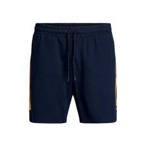 JACK & JONES Kalhoty  námořnická modř / oranžová