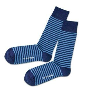 DillySocks Ponožky 'Water Ring'  tmavě modrá / bílá / světlemodrá
