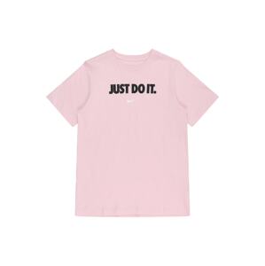 NIKE Funkční tričko  světle růžová / černá