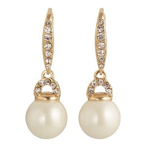 Lauren Ralph Lauren Náušnice  zlatá / bílá / perlově bílá