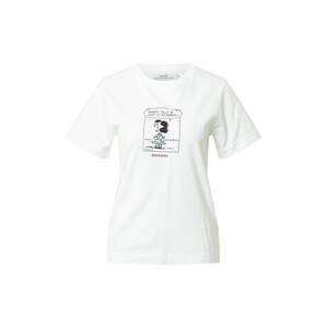 DEDICATED. T-Shirt 'Mysen'  bílá / černá / modrá