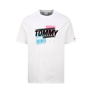 Tommy Jeans Plus T-Shirt  bílá / černá / pink / modrá
