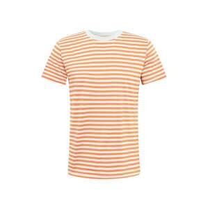 DEDICATED. Shirt 'Stockholm Stripes'  oranžová / bílá