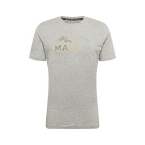 Maloja Funkční tričko 'Schwarzkiefer'  šedý melír / olivová / šedá / oranžová