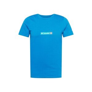 COLUMBIA Funkční tričko  svítivě modrá / šedá / tyrkysová