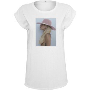 Merchcode Tričko 'Lady Gaga' tělová / modrá / pink / bílá