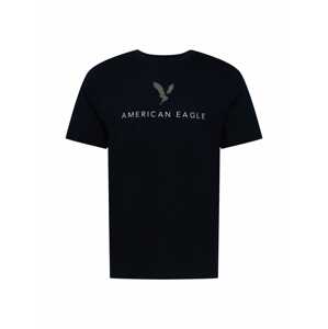 American Eagle Tričko  noční modrá / šedá / bílá