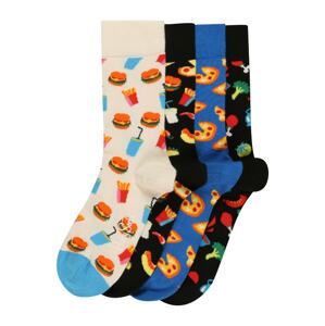Happy Socks Ponožky 'Food Lover'  mix barev / krémová / černá / modrá