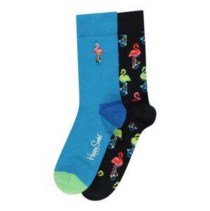 Happy Socks Ponožky 'Flamingo'  modrá / kobaltová modř / červená / pink / zelená