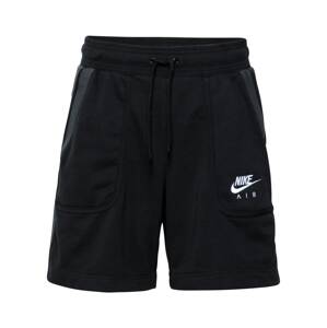 Nike Sportswear Kalhoty  černá / bílá / šedá