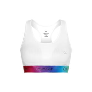 Calvin Klein Performance Sportovní podprsenka 'Pride'  bílá / tmavě fialová / tyrkysová / cyclam