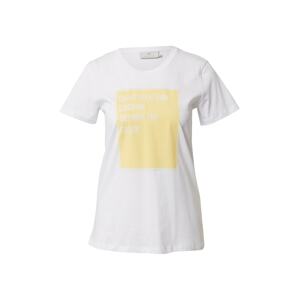 Kaffe T-Shirt 'Vita'  bílá / žlutá