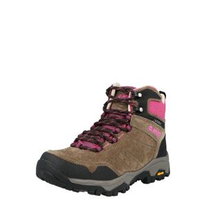 HI-TEC Boots 'ENDEAVOUR'  hnědá / černá / světle růžová / bílá / žlutá