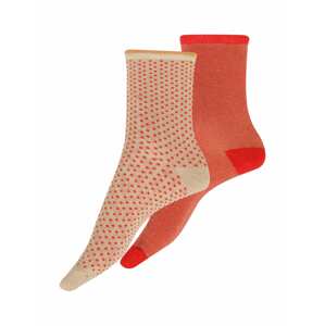 BeckSöndergaard Ponožky  béžová / červená / oranžově červená