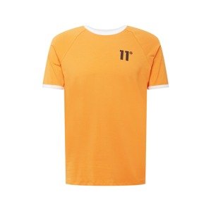 11 Degrees Tričko 'RINGER'  bílá / jasně oranžová / černá