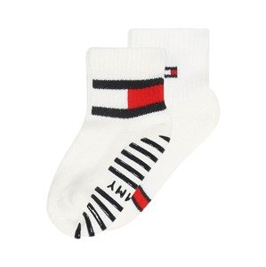 TOMMY HILFIGER Ponožky  bílá / černá / červená