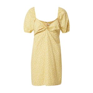 Abercrombie & Fitch Letní šaty žlutá / bílá