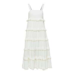 SELECTED FEMME Letní šaty 'Duffu'  bílá / hnědá