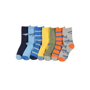 GAP Ponožky 'SHARK'  námořnická modř / světlemodrá / olivová / jasně oranžová / bílá