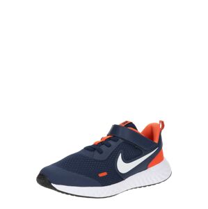 NIKE Sportovní boty 'Revolution 5'  námořnická modř / bílá / svítivě oranžová