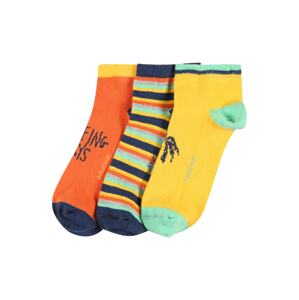 Boboli Ponožky  žlutá / humrová / marine modrá / světle zelená / mix barev