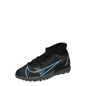 NIKE Sportovní boty 'Mercurial 8 Academy'  černá / modrá / čedičová šedá
