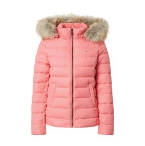 Tommy Jeans Zimní bunda světle hnědá / růžová