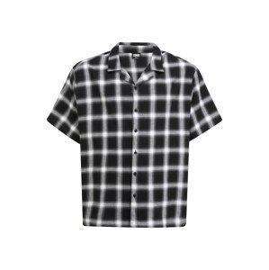 Urban Classics Plus Size Košile  černá / šedý melír / bílá