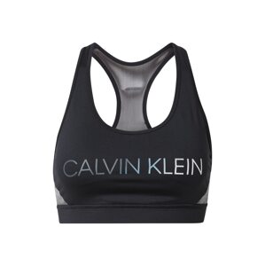 Calvin Klein Performance Sportovní podprsenka  černá / šedá
