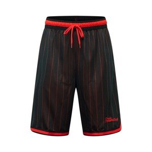 NIKE Sportovní kalhoty červená / černá
