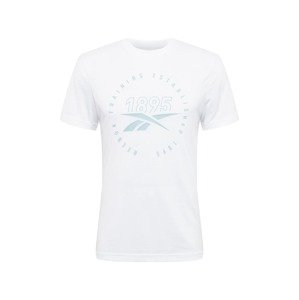 Reebok Sport Funkční tričko  bílá / pastelová modrá