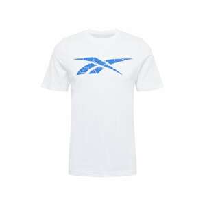 Reebok Sport Funkční tričko 'Vector' modrá / bílá