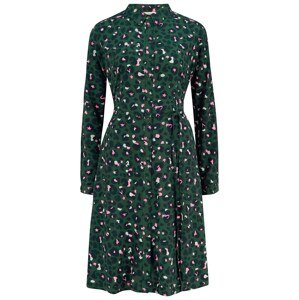 Sugarhill Brighton Košilové šaty 'Zadie'  tmavě zelená / růžová / bílá