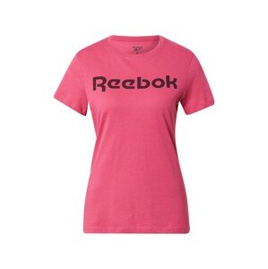 Reebok Sport Funkční tričko světle růžová / černá