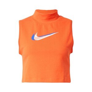 Nike Sportswear Top  bílá / modrá / tmavě oranžová / růžová