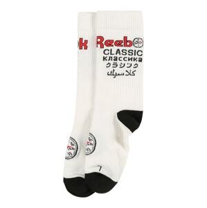 Reebok Classics Ponožky 'Roadtrip'  bílá / černá / červená
