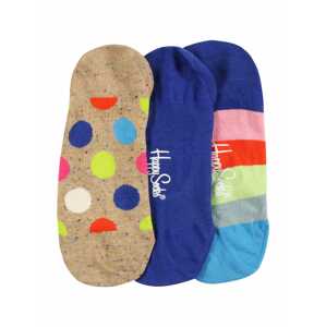 Happy Socks Ponožky  světle béžová / indigo / růžová / šedá / svítivě žlutá