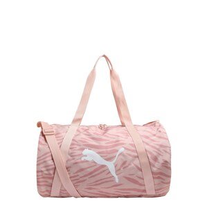 PUMA Sportovní taška  růžová / bílá
