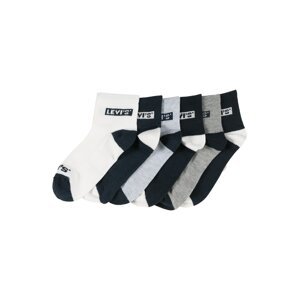 LEVI'S Ponožky  bílá / modrá / šedá