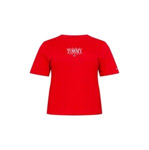 Tommy Jeans Curve Tričko  červená / bílá / námořnická modř