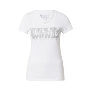 Soccx T-Shirt  bílá / šedá