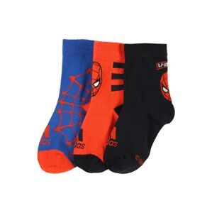 ADIDAS PERFORMANCE Sportovní ponožky 'SPIDERMAN'  černá / červená / tmavě modrá / bílá
