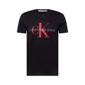 Calvin Klein Jeans Tričko červená / černá