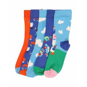 Happy Socks Ponožky 'Farm'  modrá / oranžová
