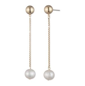 Lauren Ralph Lauren Náušnice  zlatá / perlově bílá