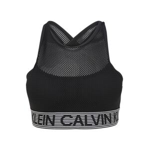 Calvin Klein Performance Sportovní podprsenka  bílá / černá