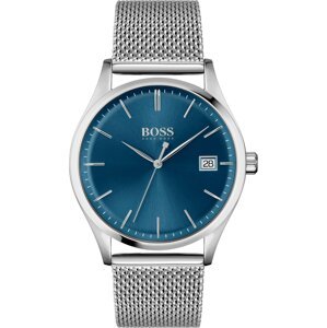 BOSS Casual Analogové hodinky  stříbrná / modrá