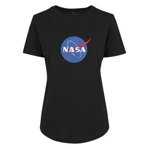 Merchcode Tričko 'NASA Insignia'  kouřově modrá / brusinková / černá / bílá